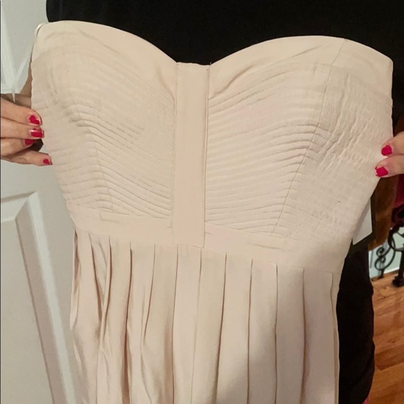 Parker Blush Silk Strapless Gown - Picture 5 of 9